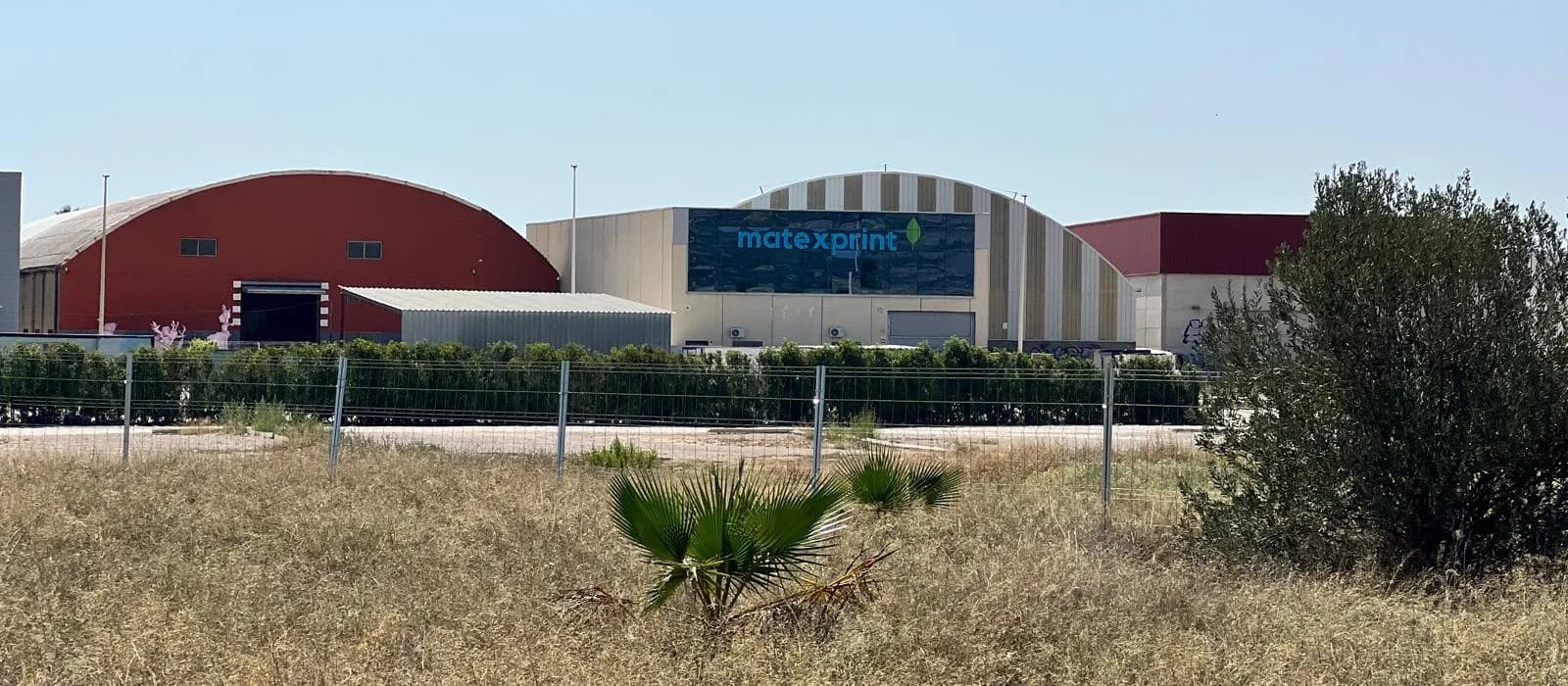 Fachada de las instalaciones de Matexprint en Benaguasil, Valencia