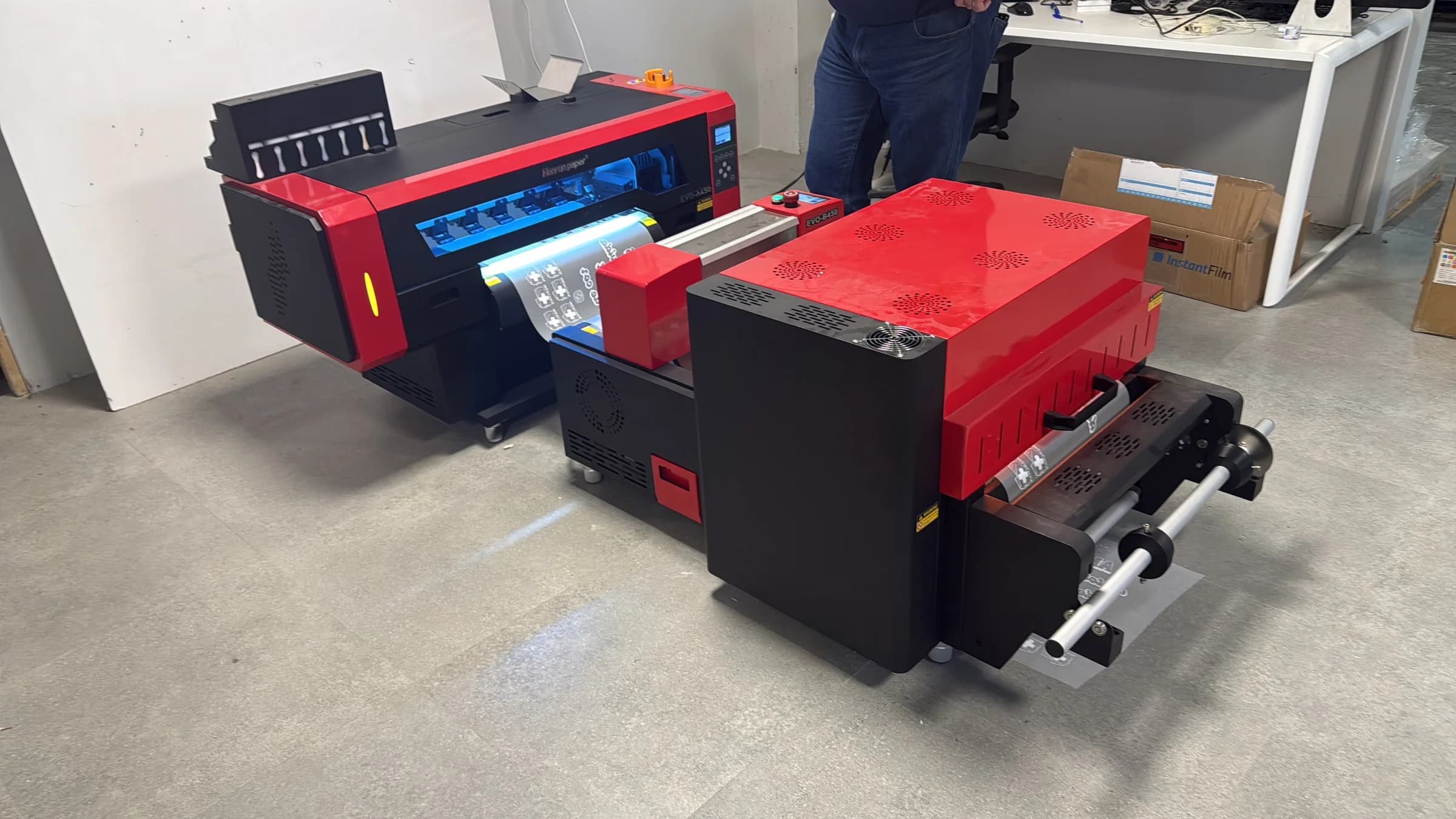 Configuración de impresora DTF en taller cliente