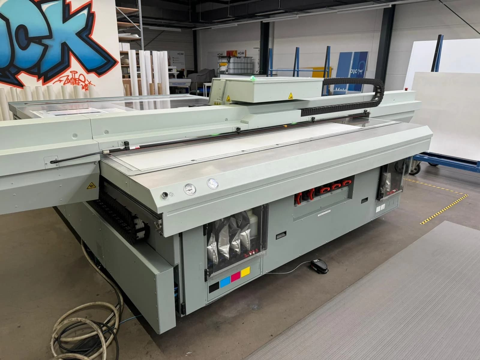 Instalación de maquinaria Matexprint en cliente