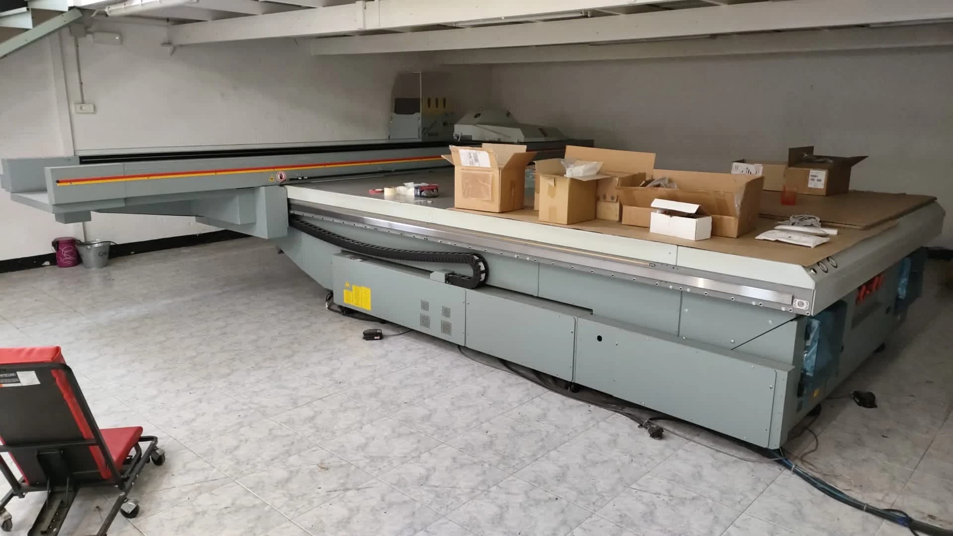 Maquinaria de gran formato instalada por el equipo Matexprint