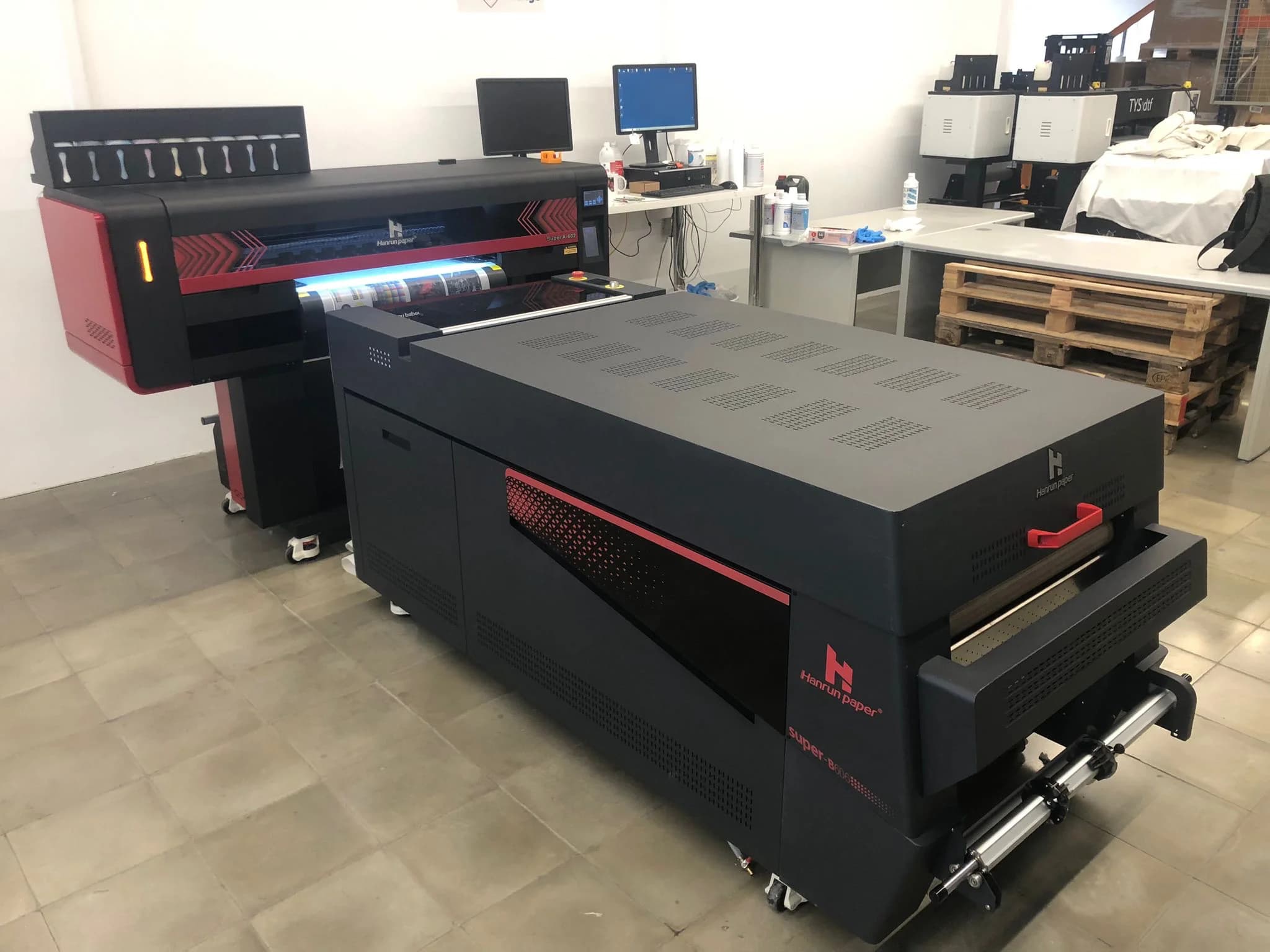 Configuración de impresora DTF en taller cliente