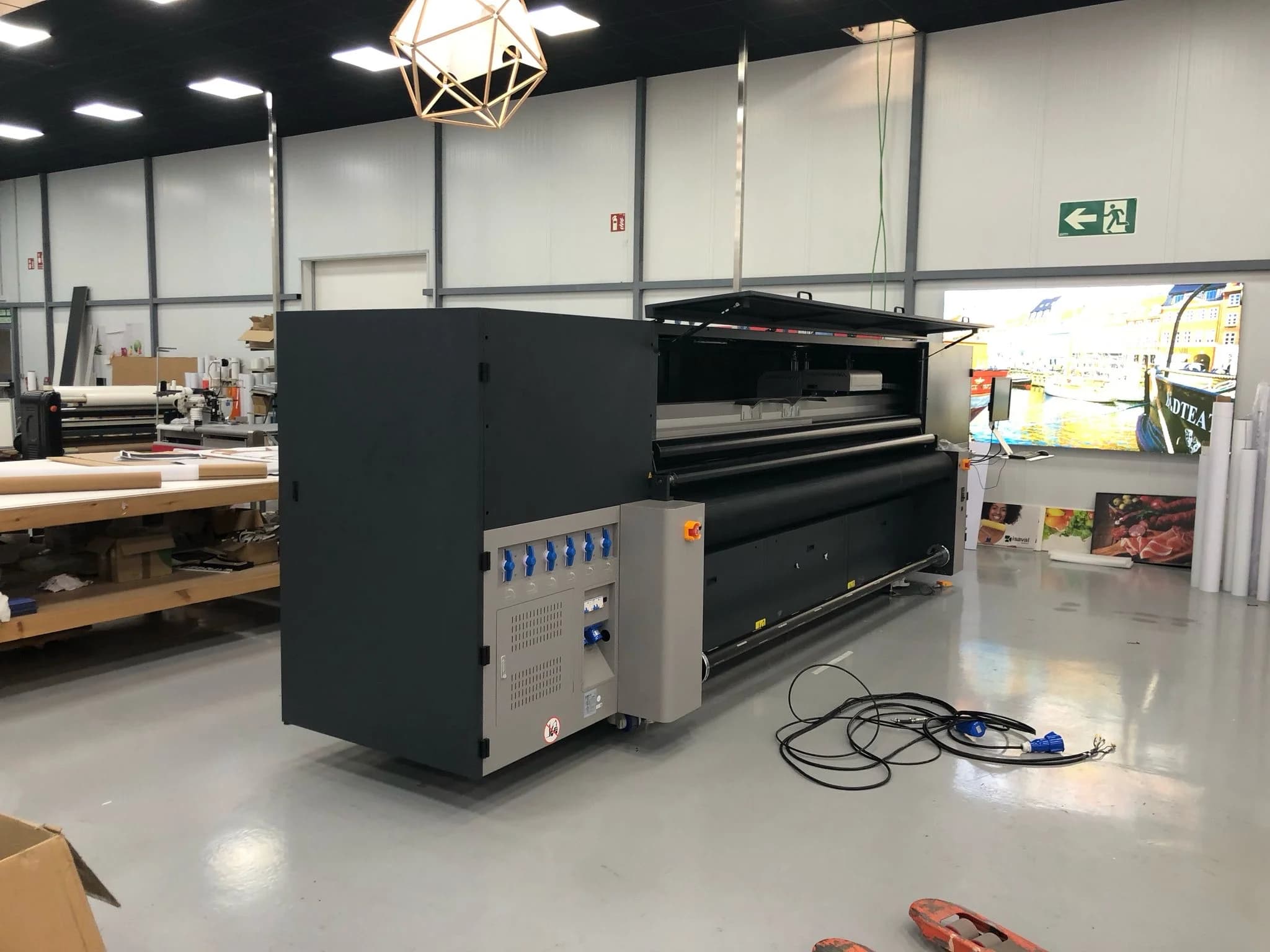 Instalación de maquinaria Matexprint en cliente