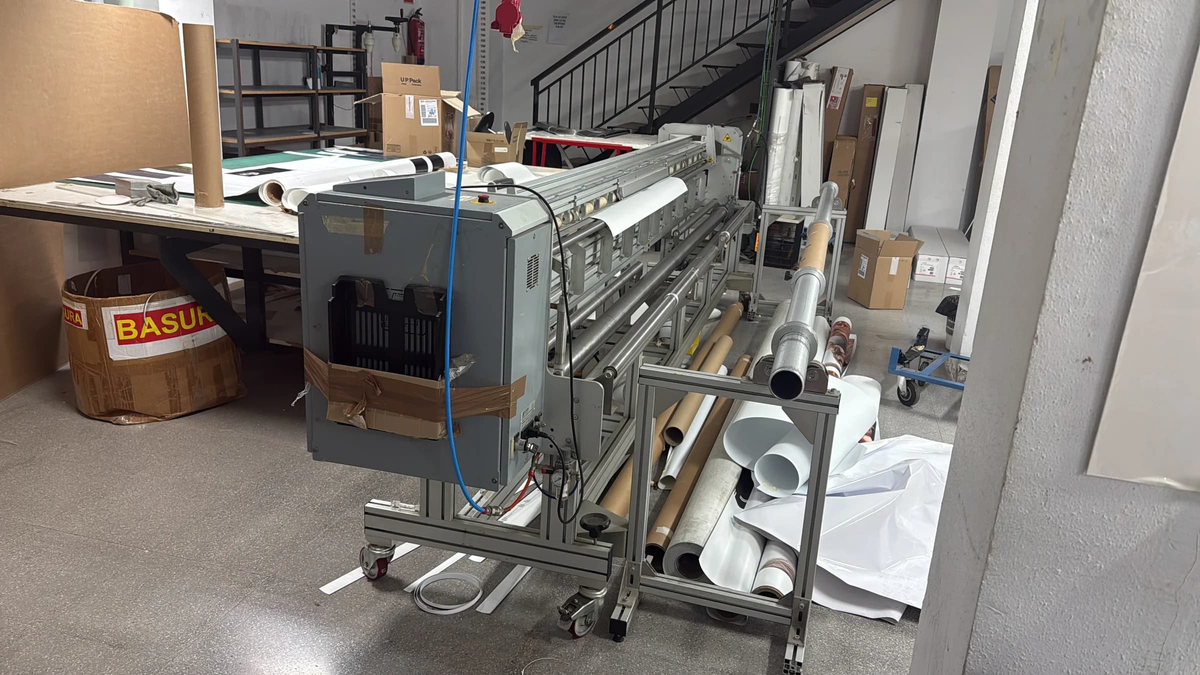 Maquinaria de gran formato instalada por el equipo Matexprint