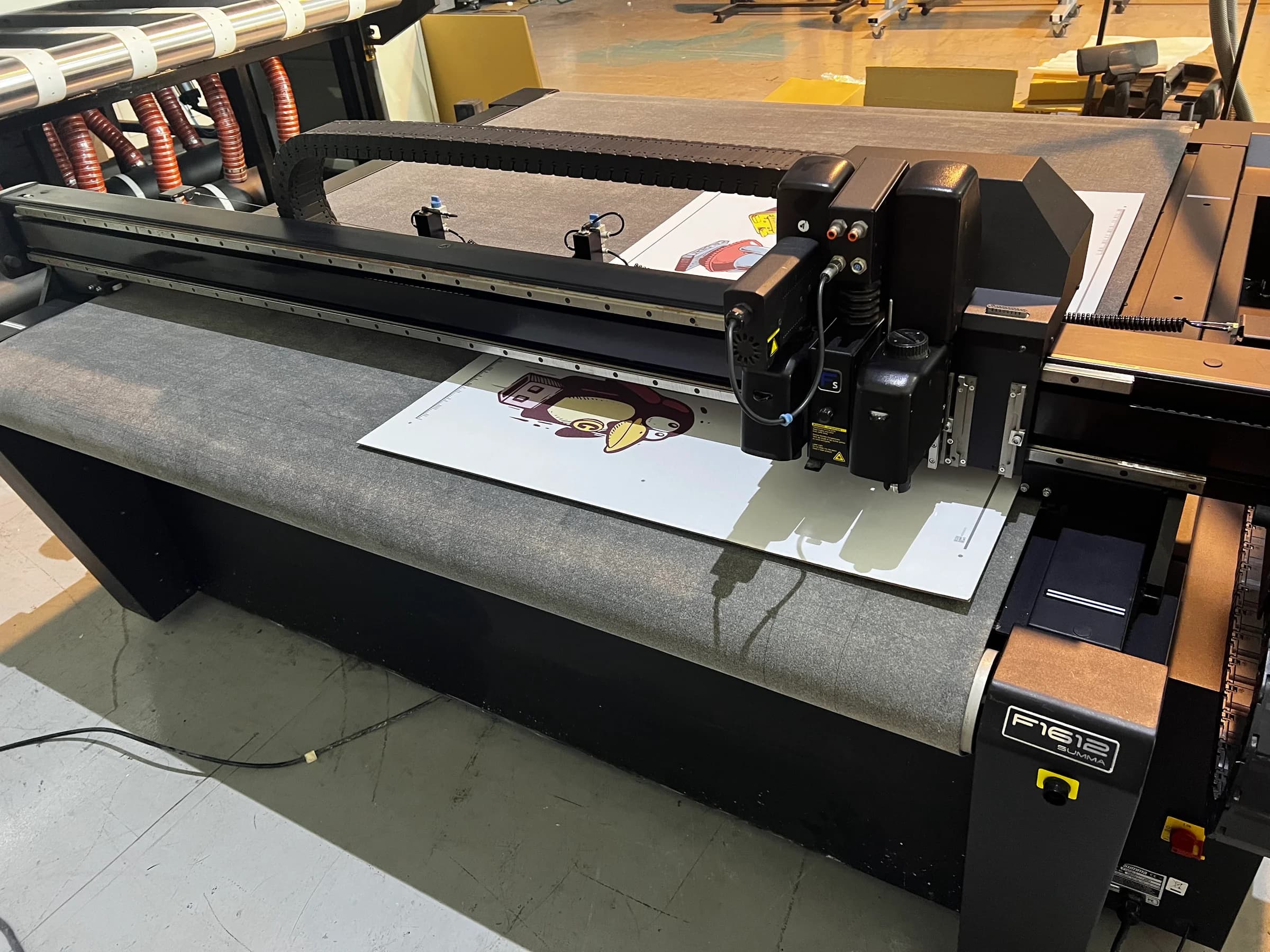 Instalación de maquinaria Matexprint en cliente