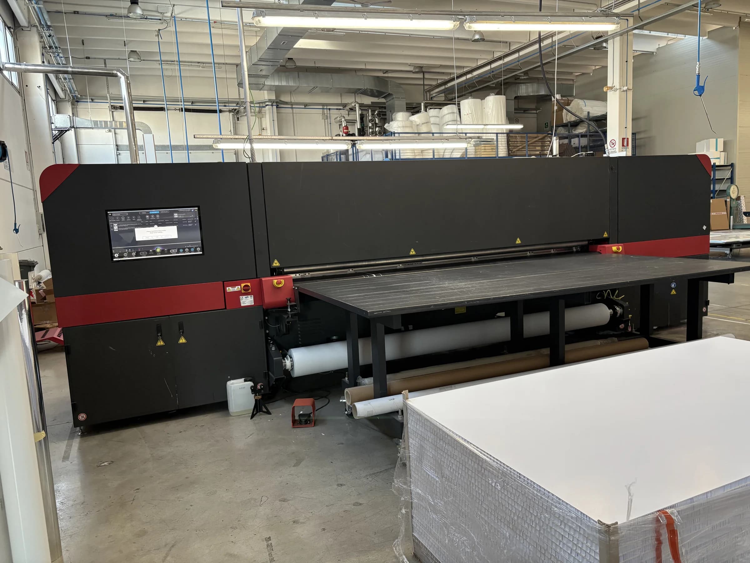Instalación de maquinaria Matexprint en cliente
