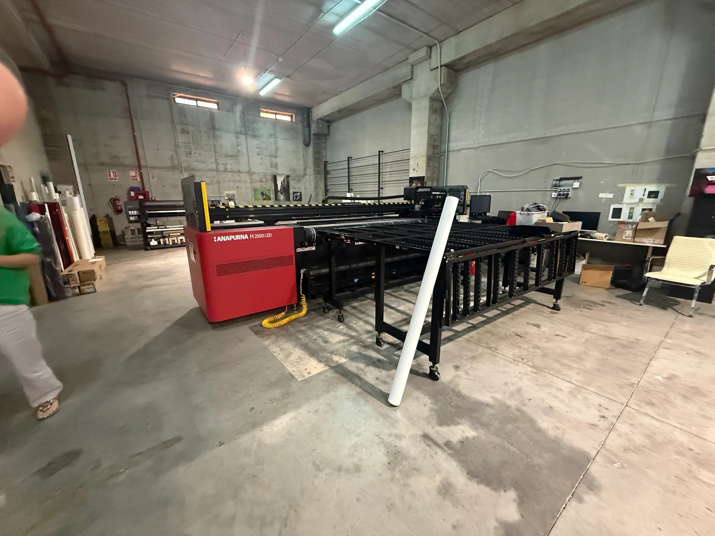 Instalación de maquinaria Matexprint en cliente