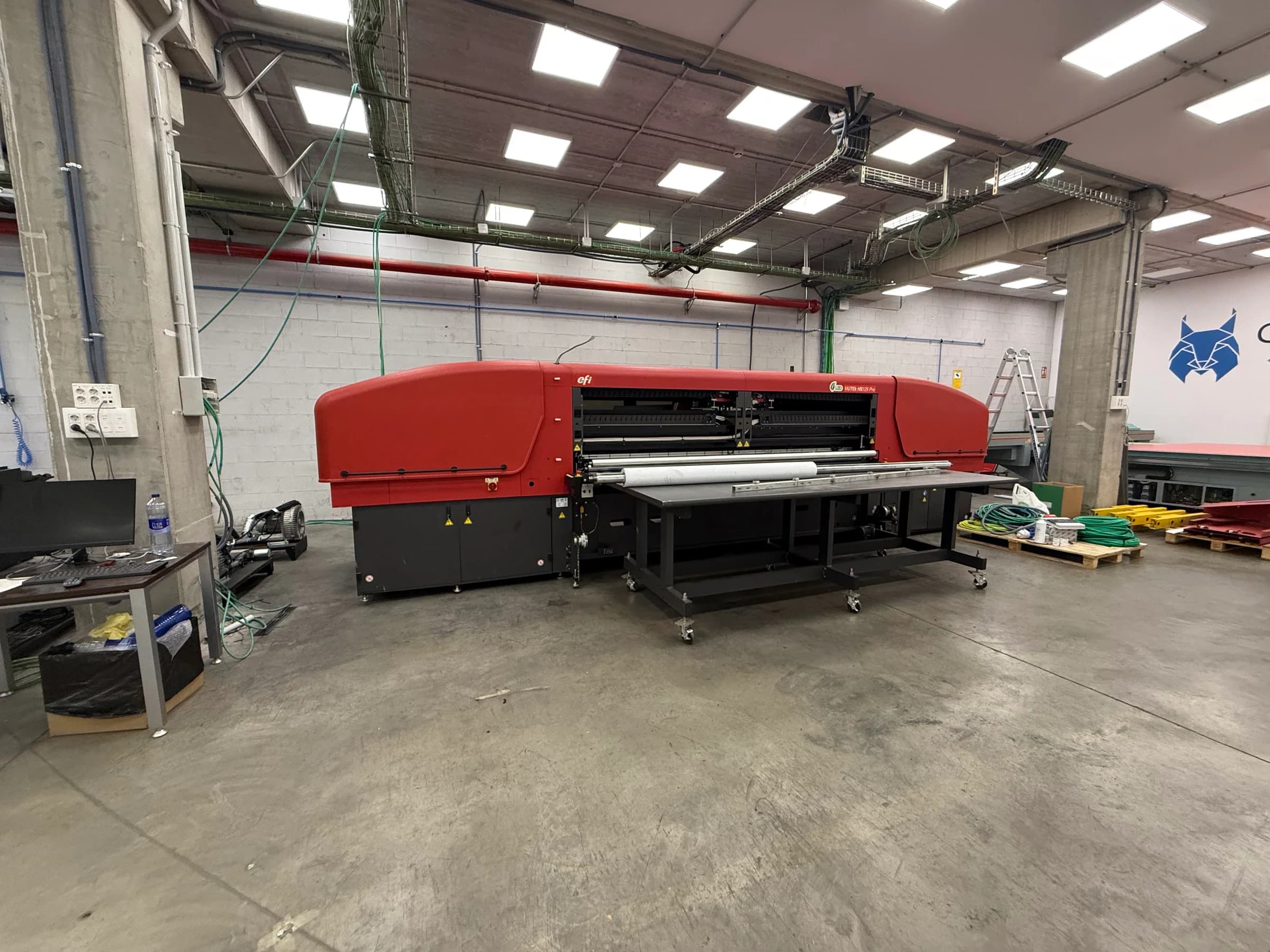 Instalación de maquinaria Matexprint en cliente