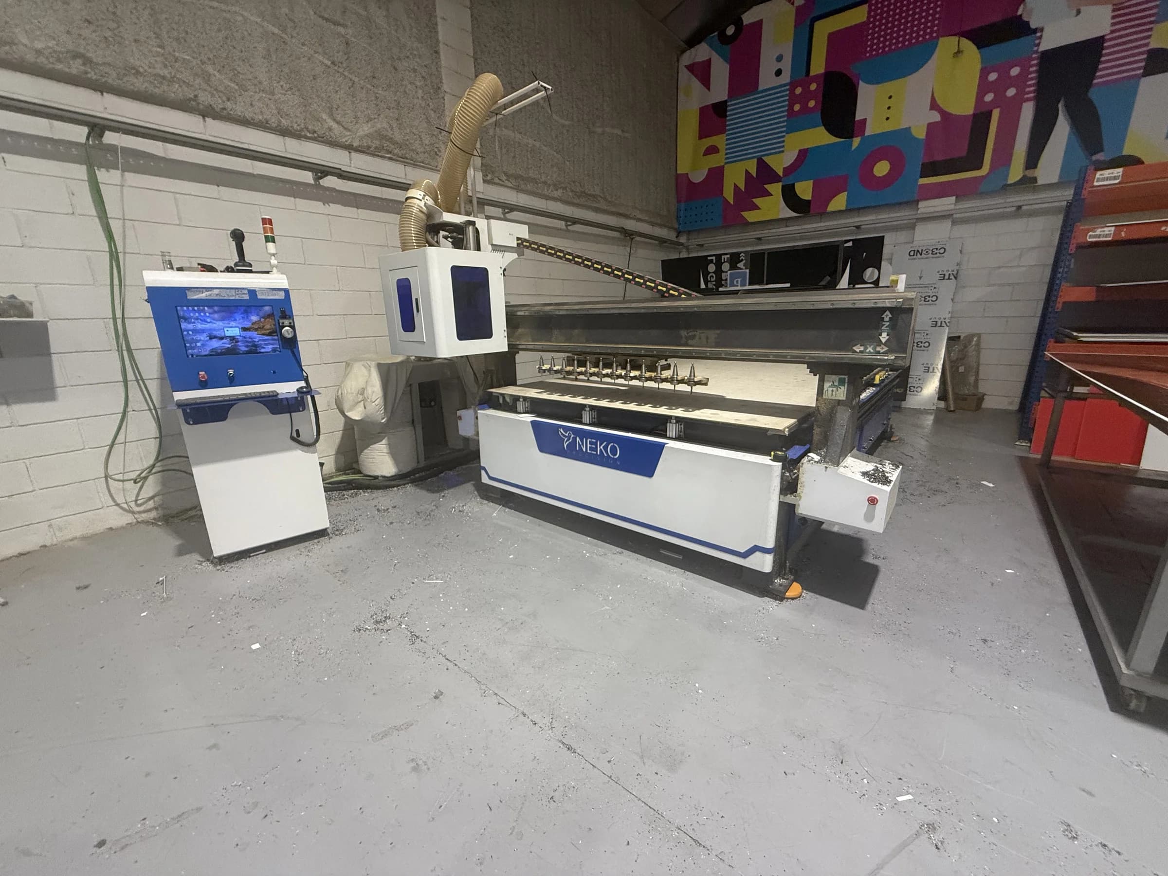 Instalación de maquinaria Matexprint en cliente