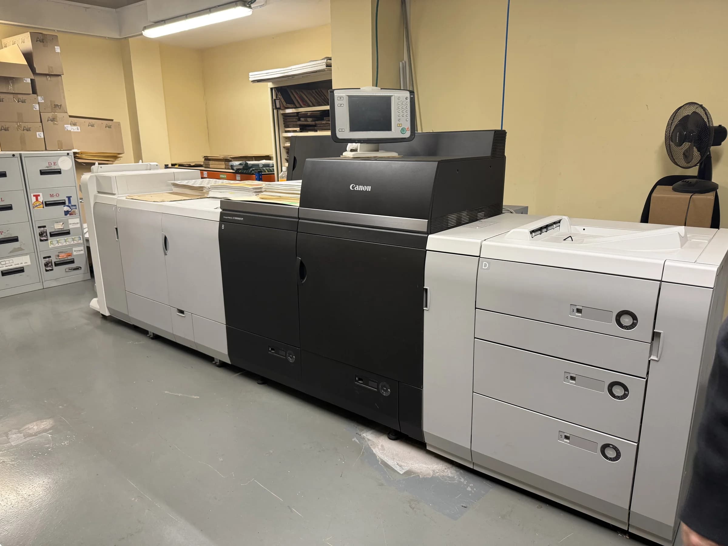 Instalación de maquinaria Matexprint en cliente