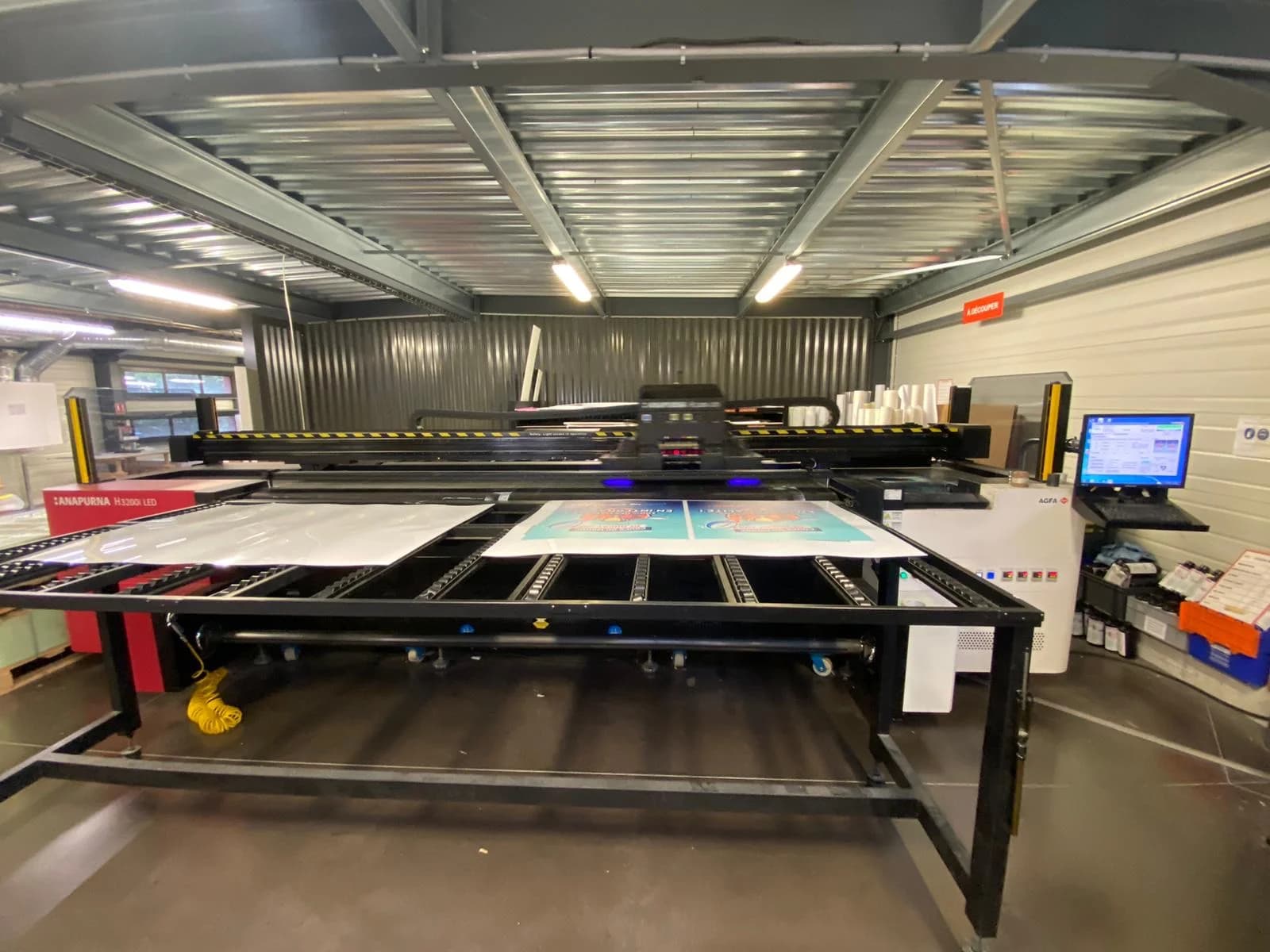 Instalación de maquinaria Matexprint en cliente