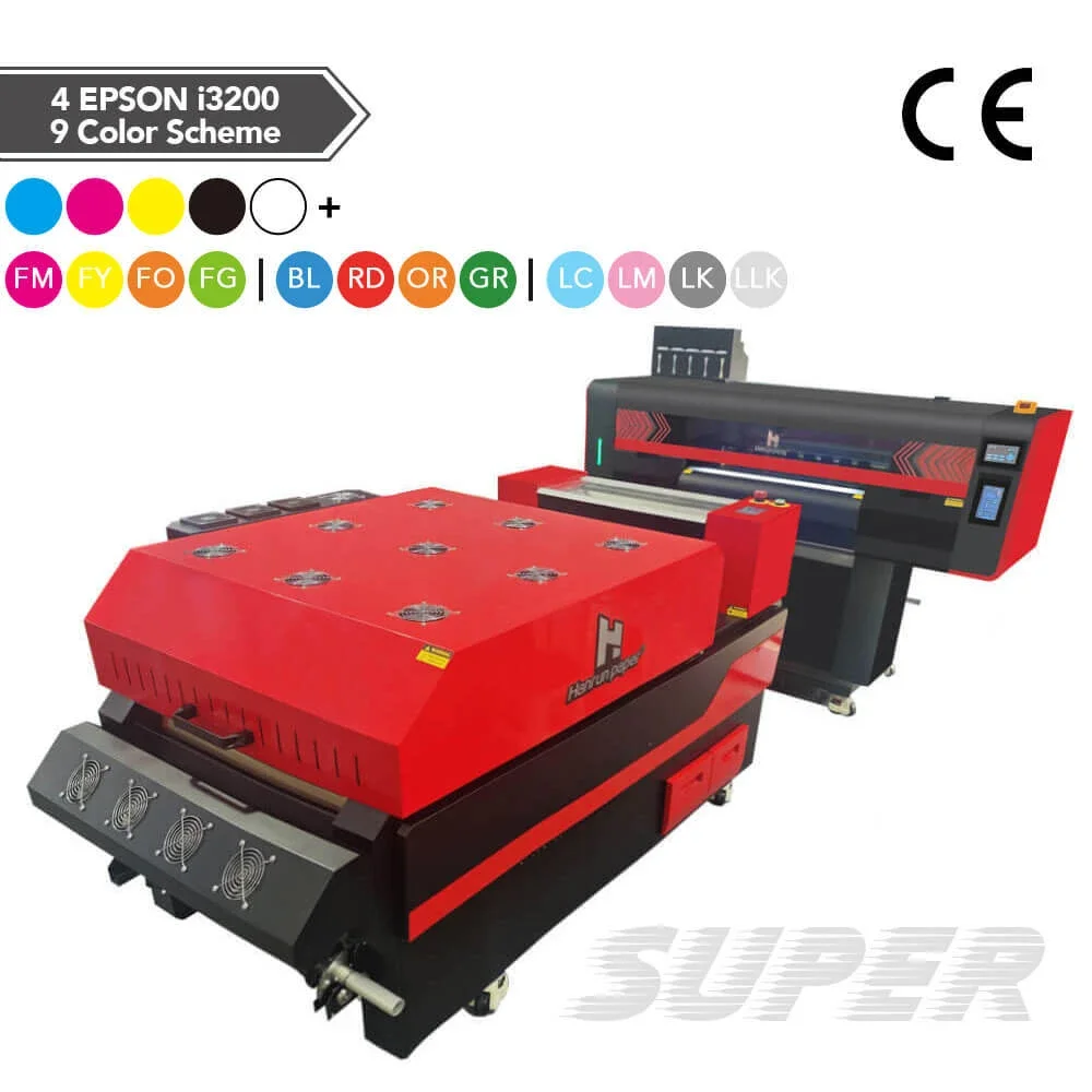 DTF 60 SUPER · 2× L3200 (sin CCD) + horno B606 — Hanrun Paper