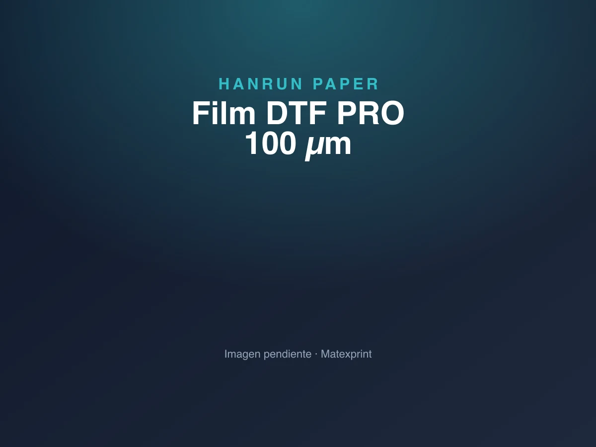 Film DTF PRO 100 µm · 33 cm × 100 m — Hanrun Paper